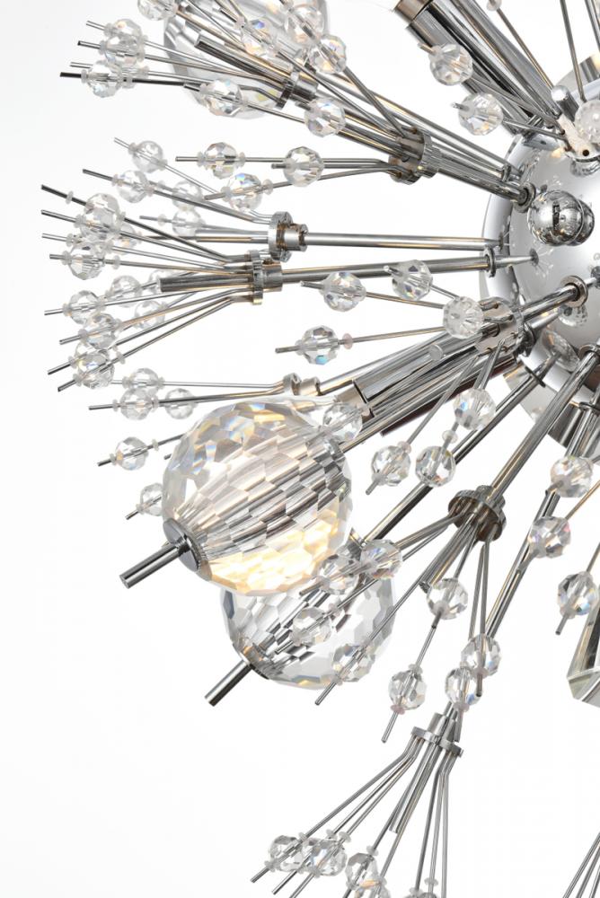 Elegant Vera Crystal Starburst Wall Sconce - Thumbnail 2